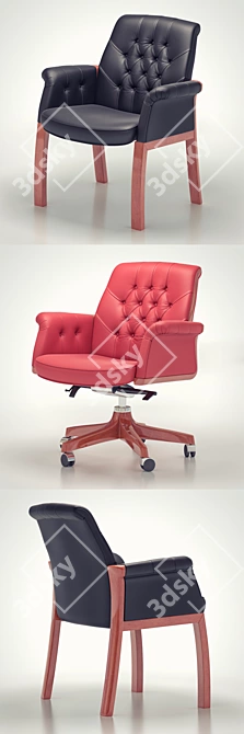 Opera BC Low Back Chair 3D model image 2