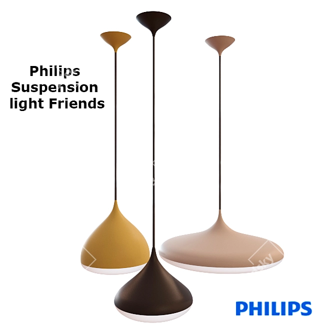 Philips Friends Suspension Light 3D model image 1