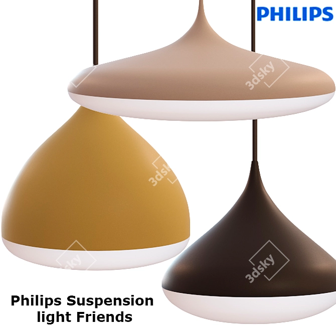 Philips Friends Suspension Light 3D model image 2