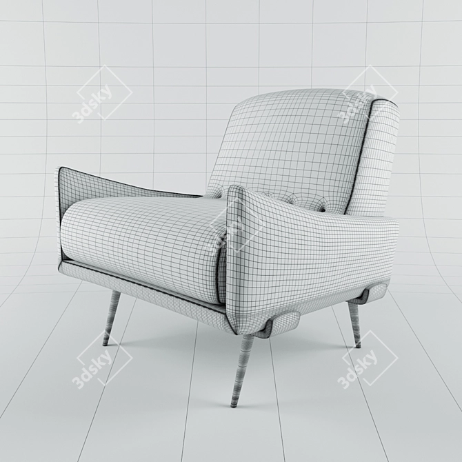 Modern Comfort-Plus Sofa Armchair 3D model image 3