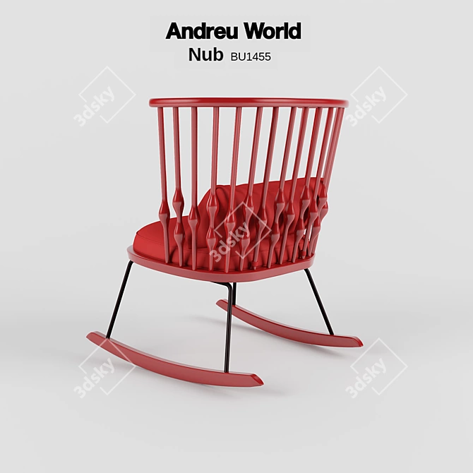 Stylish Nub Chair BU1455 3D model image 2