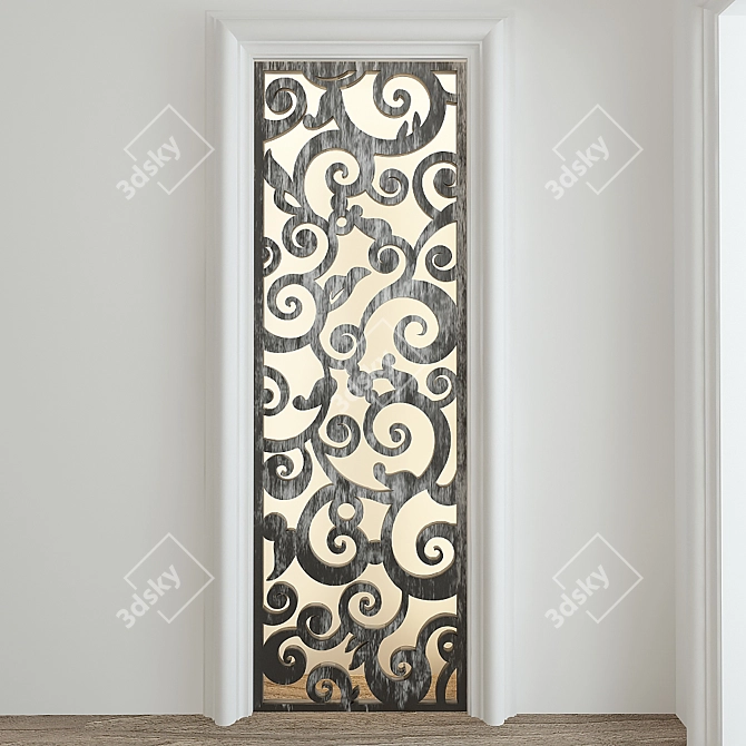 Elegant Decorative Partitions 3D model image 1