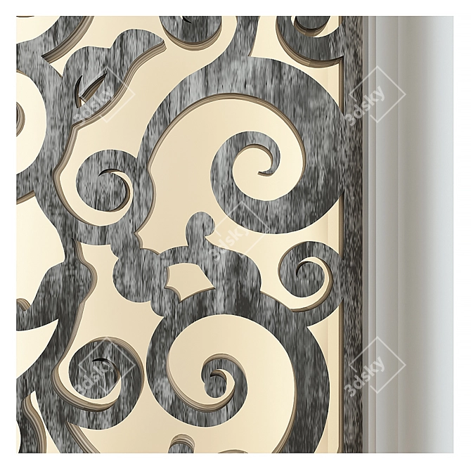 Elegant Decorative Partitions 3D model image 2