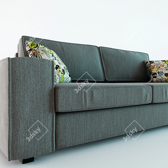 IKEA Kivik 3-Seater Sofa Bed 3D model image 2