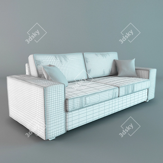 IKEA Kivik 3-Seater Sofa Bed 3D model image 3