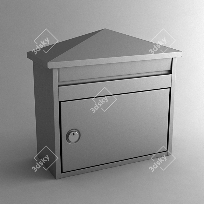 Rustic Letterbox: Traditional Style 3D model image 1