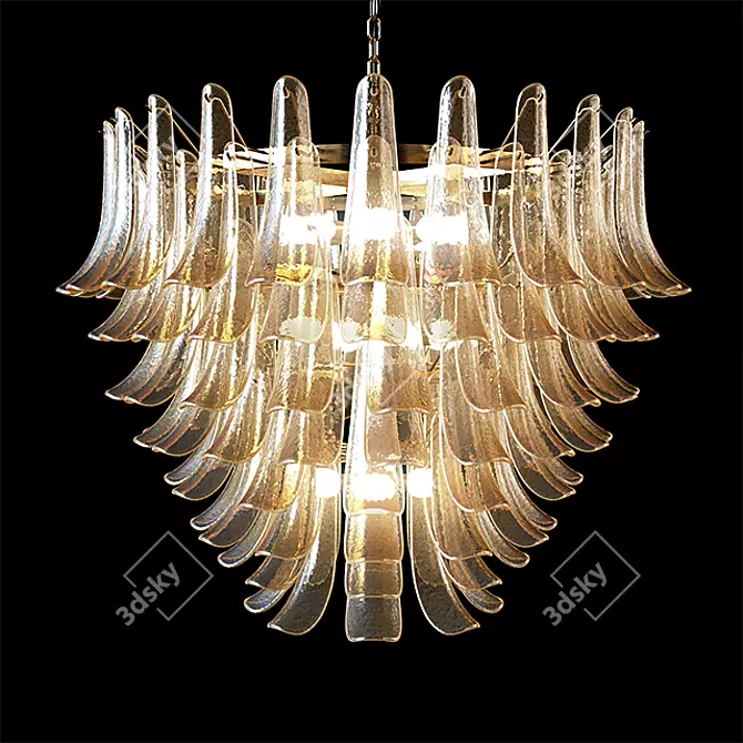 Portica Gold: Opulent Illumination for Luxurious Spaces 3D model image 1