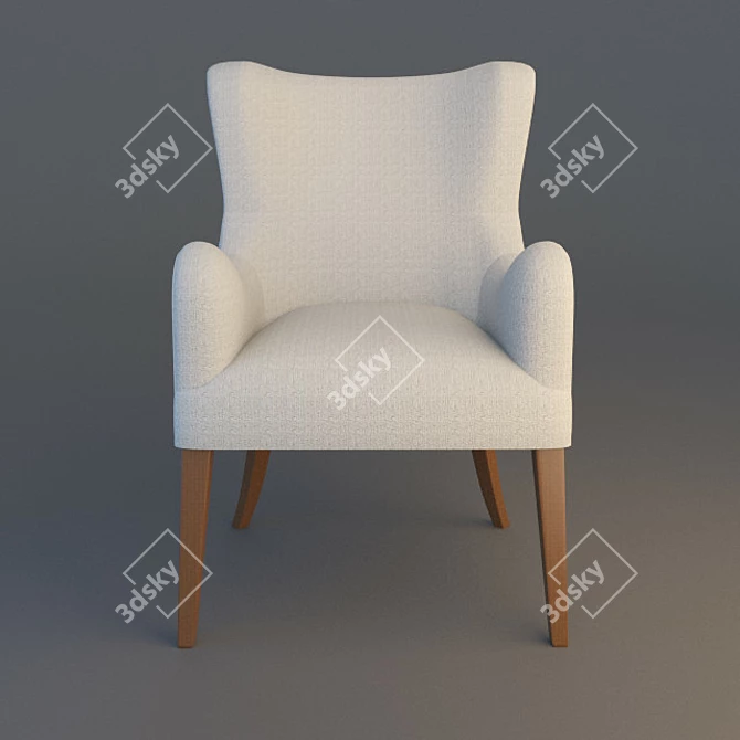 Premium Lounge Chair James F 3D model image 1