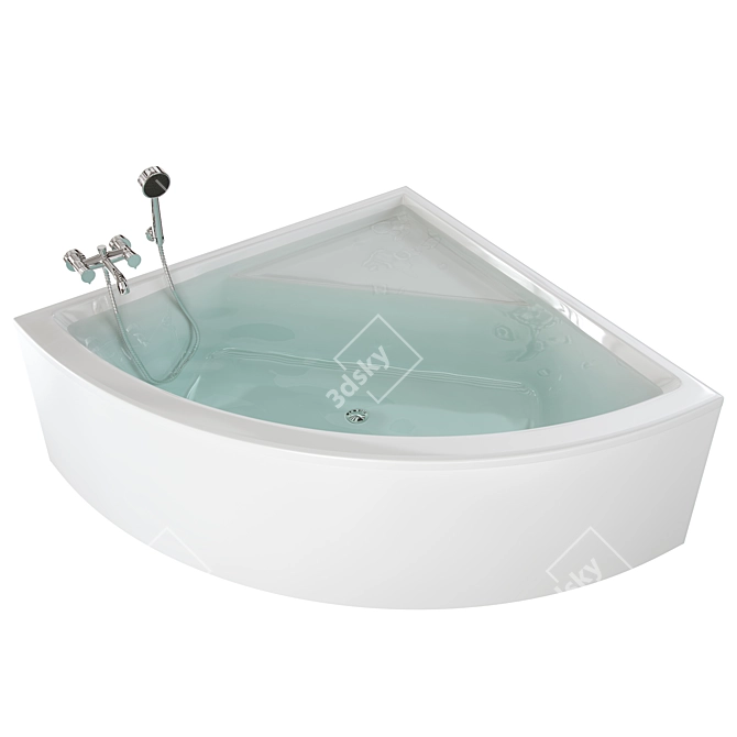 Luxury Villeroy&Boch Subway Bathtub 3D model image 1