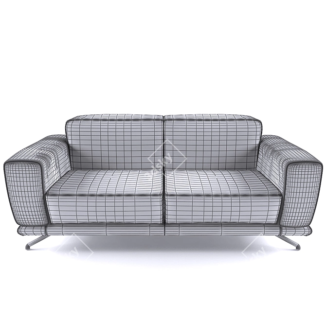 Elegant and Luxurious: Vittoria Sofa 3D model image 2