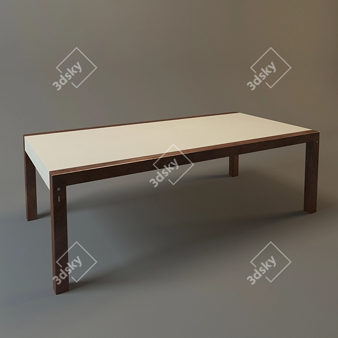 Modern Kitchen Table 3D model image 1