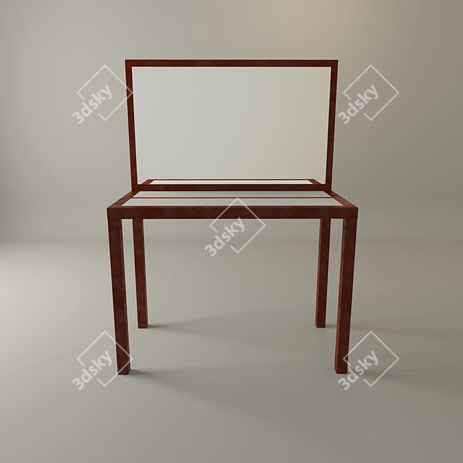 Modern Rustic Dresser 3D model image 1