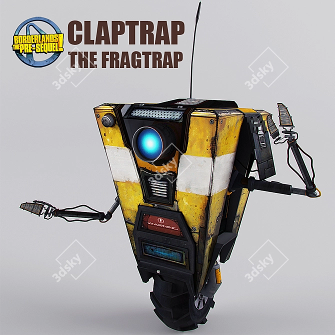 Hyperion Claptrap: The Enthusiastic Loneliness 3D model image 1