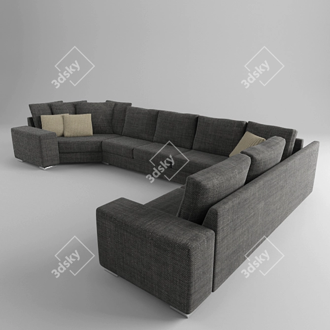 Modular Corner Sofa 3D model image 2