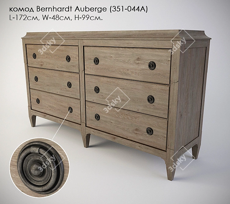 Elegant Bernhardt Auberge Dresser 3D model image 1