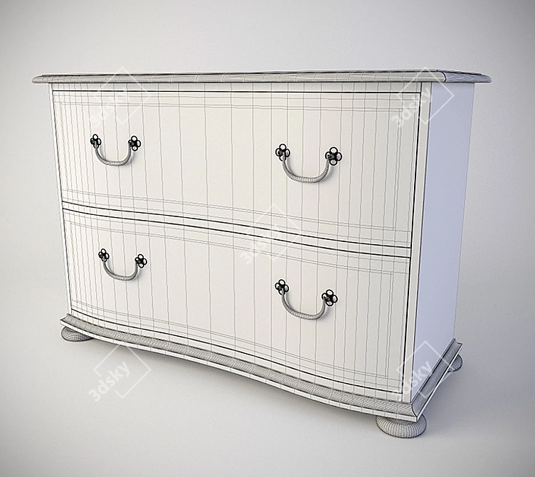Luxury Bernhardt Marquesa Chest 3D model image 2