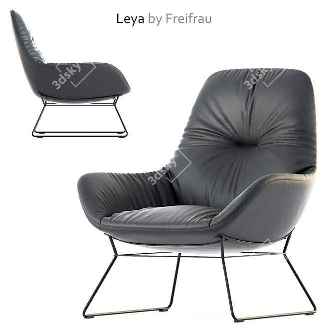 Leya: Elegant Seating byFreifrau 3D model image 1