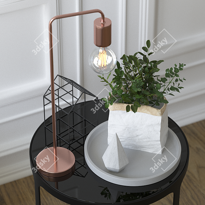 Elegant Décor Ensemble 3D model image 2