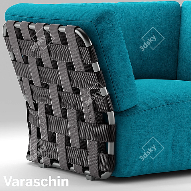 Stylish Varaschin Obi Sofa 3D model image 2