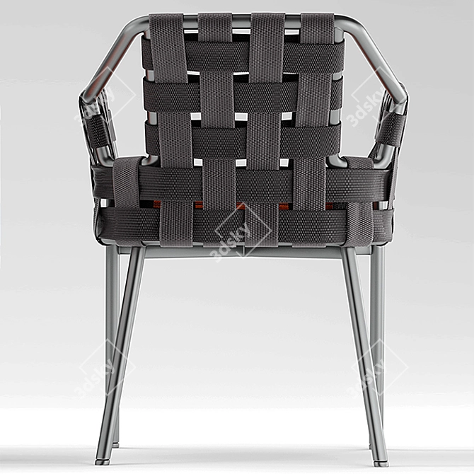Stylish Varaschin Chair & Natuzzi Table 3D model image 3