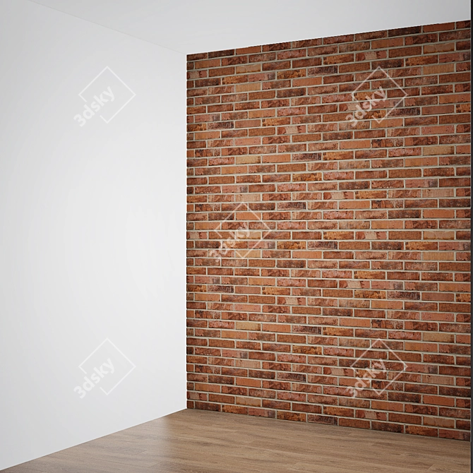 Vibrant Brick Texture for 3D Visualizations 3D model image 4