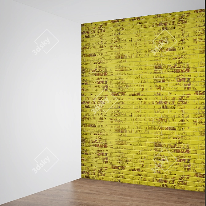 Vibrant Brick Texture for 3D Visualizations 3D model image 6