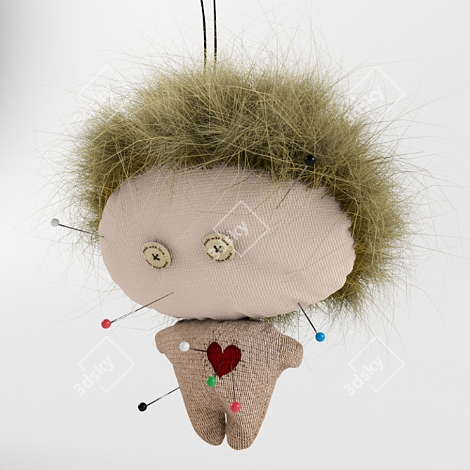 Mystic Needle Voodoo Dolls 3D model image 2