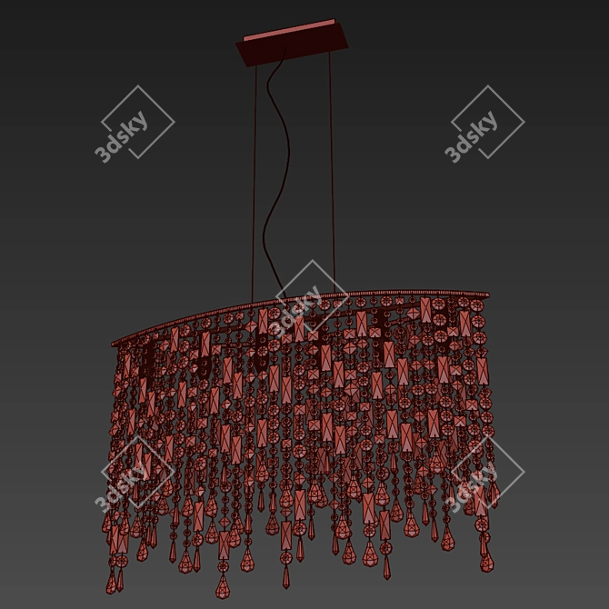 Elegant Axo Light Marylin Pendant 3D model image 2