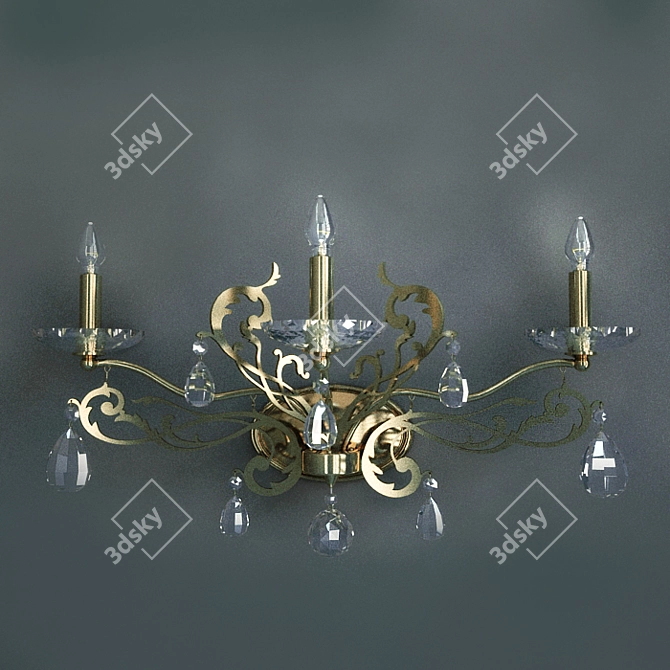 Schonbek Filigrae Crystal Chandelier 3D model image 1