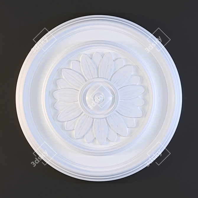 Elegant Ceiling Rosette | Orac Decor 3D model image 1