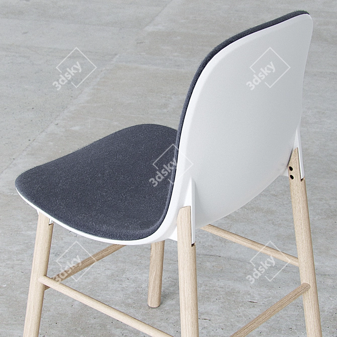 Sleek and Stylish Kristalia Chair 3D model image 2