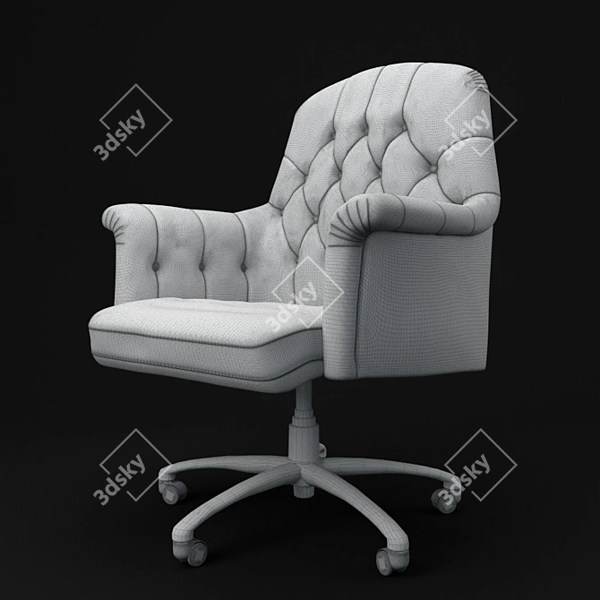 Poltrona Frau OXFORD Office Chair 3D model image 3