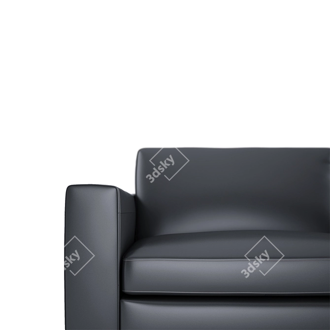 Natuzzi Leather Sofa 3D model image 2