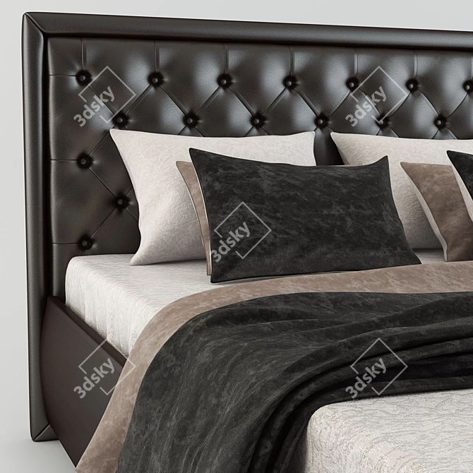 Virginia Bed: Sleek and Stylish 3D model image 2