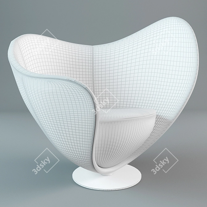 Mon Coeur Armchair 3D model image 3