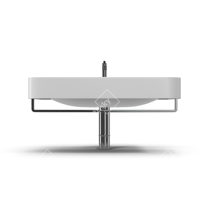 Nature-inspired Catalano Green Sink 3D model image 2