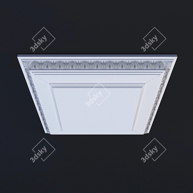 Elegant 2014 Ceiling Decoration 3D model image 3