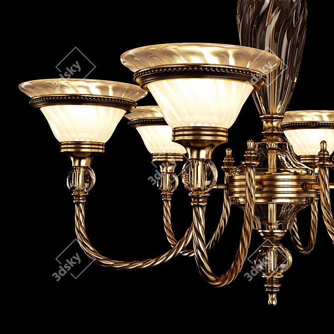 CHIARO Paula Classic Chandelier 3D model image 3