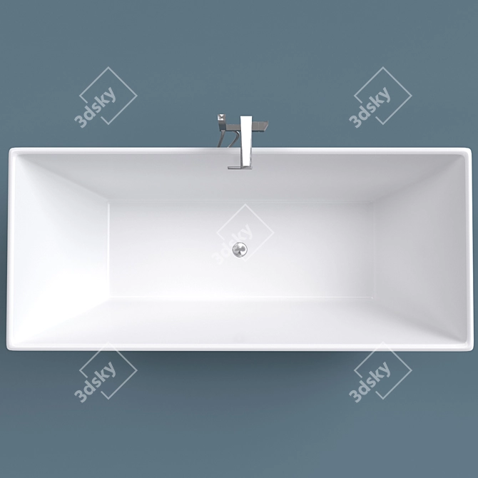 Ravak Freedoom R Acrylic Bath & FM 081.00 Mixer 3D model image 3