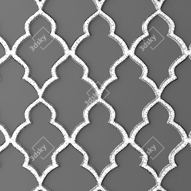 Versatile Tiling Grille Panel 3D model image 3