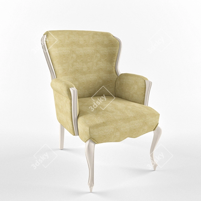Elegant Chateau Dijon Chair 3D model image 1