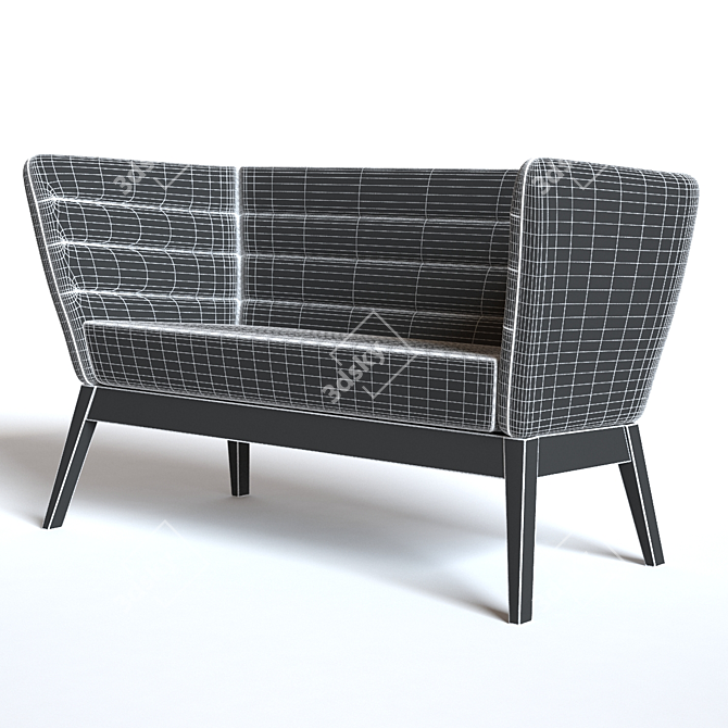 Elegant Boss Design Sofa 3D model image 3