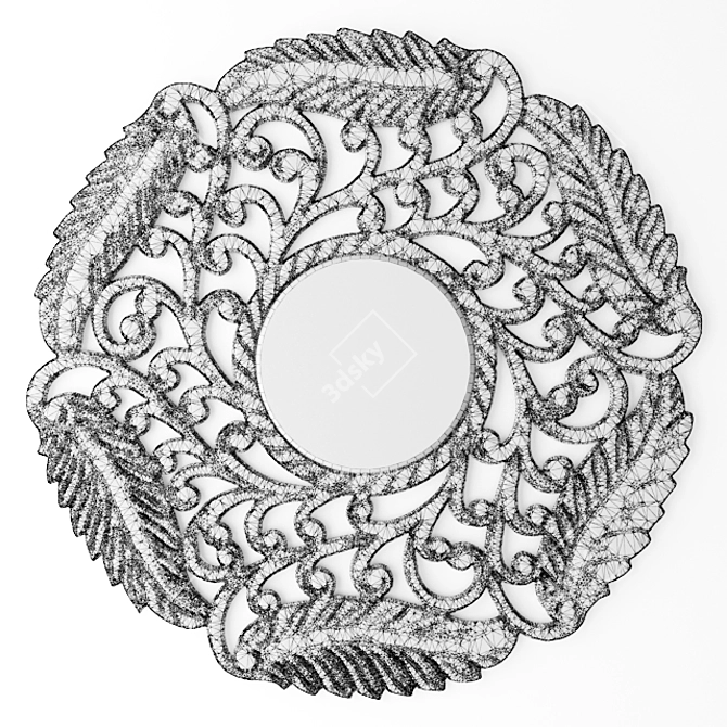 Elegant Flair Mirror Set 3D model image 3