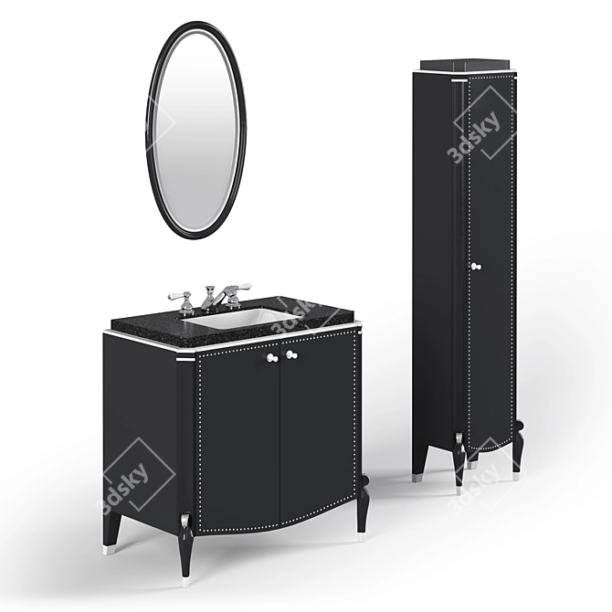 Ruhlmann Mirror Nightstand Wardrobe - MIRO MOBILI 3D model image 1