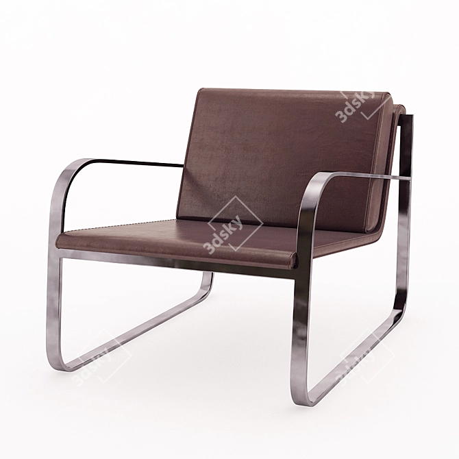 Luxury Bugatti Digitale P2010 Armchair 3D model image 1