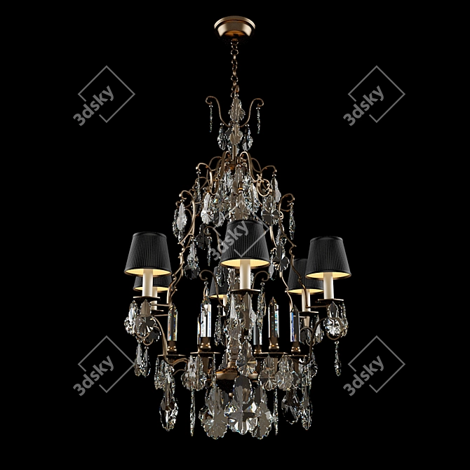 Regal Elegance: Eichholtz CHATEAU DE WIDEVILLE 3D model image 1