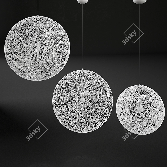 Sleek Moooi Random Light 3D model image 1