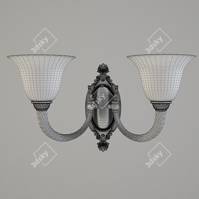 Elegant Arizzi Pendant Necklace 3D model image 2