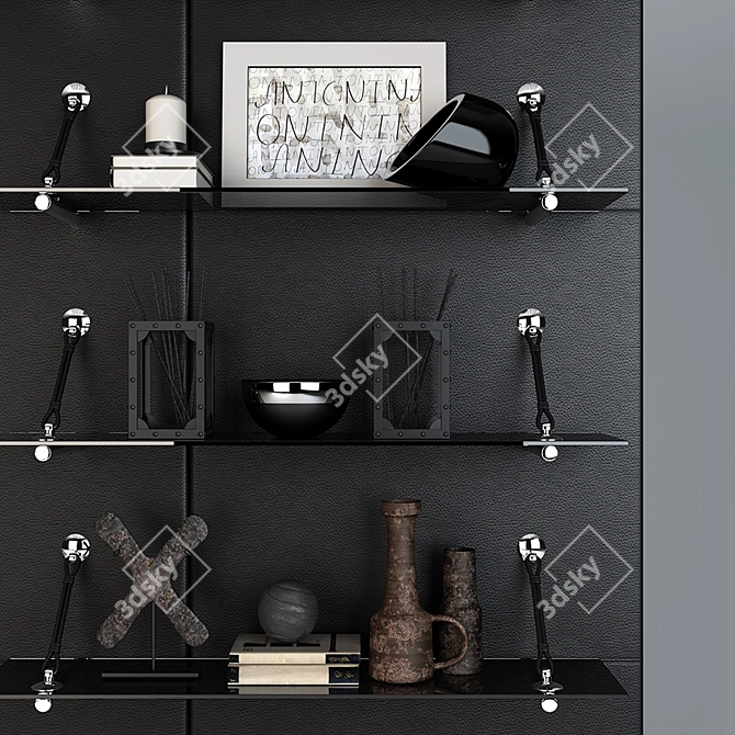 Gamma Boulevard Shelves: Stylish Storage Solution 3D model image 3