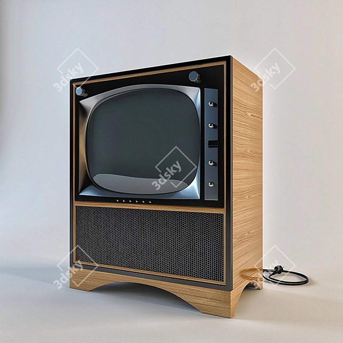 Retro TV: A Vintage Classic 3D model image 1